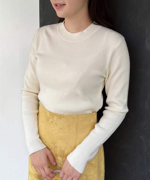 NOELA(ノエラ)の「ジャガードスカート×ニットセット(ワンピース・レディース・イエロー/オフホワイト/サックスブルー・M/S)」の21枚目の写真