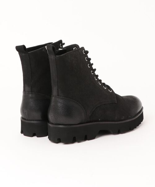 semantic design（セマンティックデザイン）の「セマンティックデザイン/semantic design リアルレザー 8ホールドレープブーツ（ブーツ・メンズ・ブラック/ボルドー・MEDIUM/LARGE）」の3枚目の写真