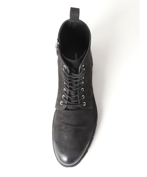 semantic design（セマンティックデザイン）の「セマンティックデザイン/semantic design リアルレザー 8ホールドレープブーツ（ブーツ・メンズ・ブラック/ボルドー・MEDIUM/LARGE）」の13枚目の写真