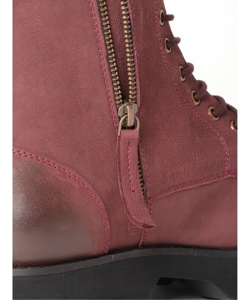 semantic design（セマンティックデザイン）の「セマンティックデザイン/semantic design リアルレザー 8ホールドレープブーツ（ブーツ・メンズ・ブラック/ボルドー・MEDIUM/LARGE）」の21枚目の写真