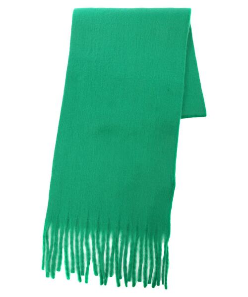 earth music&ecology（アースミュージックアンドエコロジー）の「フリンジマフラー（ストール/ショール・レディース・ピンク/イエロー/グリーン/パープル・FREE）」の7枚目の写真