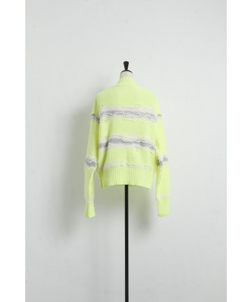 &. NOSTALGIA(アンドドットノスタルジア)の「裏編みボーダーニットプルオーバー(ニット/セーター・レディース・イエロー/アイボリー・FREE)」の13枚目の写真