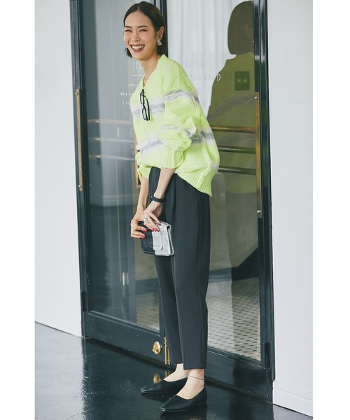 &. NOSTALGIA(アンドドットノスタルジア)の「裏編みボーダーニットプルオーバー(ニット/セーター・レディース・イエロー/アイボリー・FREE)」の21枚目の写真