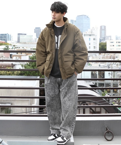 ８(eight)（エイト）の「中綿ノンキルトブルゾン（ダウンジャケット/コート・メンズ・ライトカーキ/オリーブ/ブラック・LARGE/MEDIUM）」の18枚目の写真