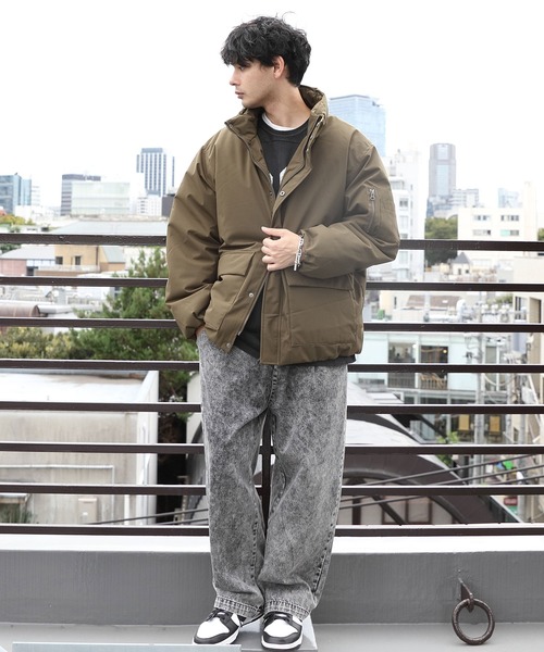 ８(eight)（エイト）の「中綿ノンキルトブルゾン（ダウンジャケット/コート・メンズ・ライトカーキ/オリーブ/ブラック・LARGE/MEDIUM）」の21枚目の写真