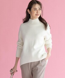組曲（クミキョク）の「【マガジン掲載】ウールカシミヤブレンドバルキー ハイネック ニット（KL26）（ニット/セーター）」