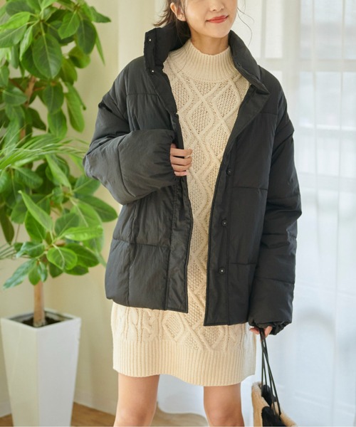 FREE'S MART（フリーズマート）の「◆ウール混ケーブルハイネックミニワンピース（ワンピース・レディース・ホワイト/ブルー/ブラウン・SMALL/MEDIUM）」の4枚目の写真