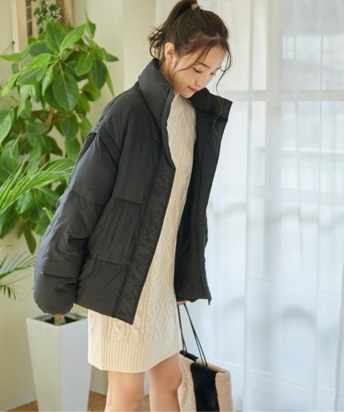 FREE'S MART（フリーズマート）の「◆ウール混ケーブルハイネックミニワンピース（ワンピース・レディース・ホワイト/ブルー/ブラウン・SMALL/MEDIUM）」の21枚目の写真