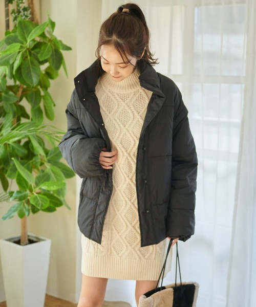 FREE'S MART（フリーズマート）の「◆ウール混ケーブルハイネックミニワンピース（ワンピース・レディース・ホワイト/ブルー/ブラウン・SMALL/MEDIUM）」の15枚目の写真