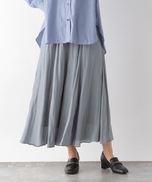 GLOBAL WORK | シャイニーサテンフレアスカート/171929(スカート)