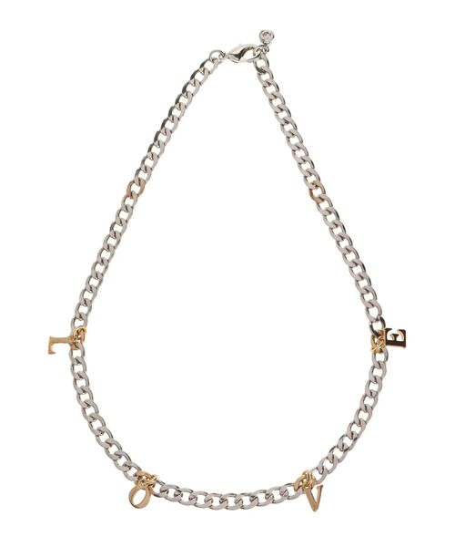 jouetie(ジュエティ)の「LOVEロゴネックレス(ネックレス・レディース・シルバー/ゴールド・FREE)」の2枚目の写真