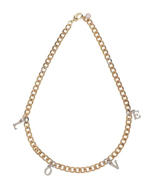 jouetie(ジュエティ)の「LOVEロゴネックレス(ネックレス・レディース・シルバー/ゴールド・FREE)」の1枚目の写真