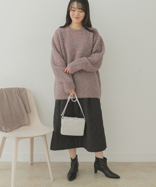 RODE SKO（ロデスコ）の「編みこみショルダーバッグ（ショルダーバッグ・レディース・ホワイト/ラベンダー/イエロー系その他/ブラック・ONE）」の6枚目の写真