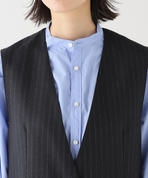 plage（プラージュ）の「Collarless Long ベスト（ベスト）」 - WEAR