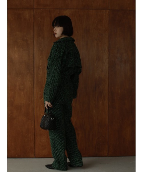 AMAIL（アマイル）の「Luxe tweed coverall（サロペット