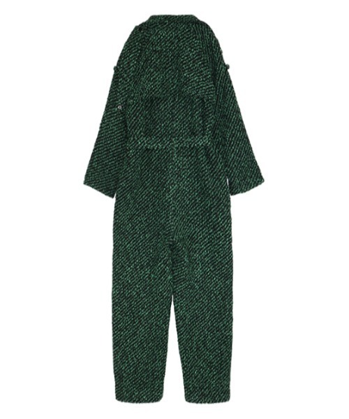 AMAIL（アマイル）の「Luxe tweed coverall（サロペット/オーバーオール・レディース・ブラック/グリーン・FREE）」の5枚目の写真
