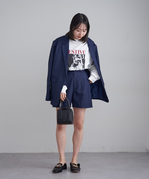 mline（エムライン）の「[mline]テーラードジャケット（テーラードジャケット・レディース・ネイビー/ベージュ・FREE）」の14枚目の写真