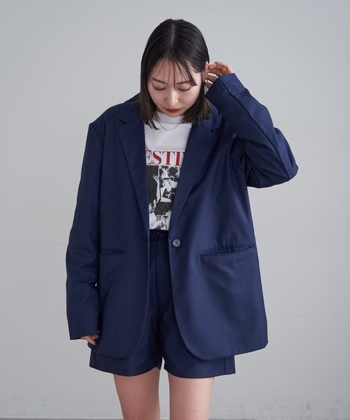 mline（エムライン）の「[mline]テーラードジャケット（テーラードジャケット・レディース・ネイビー/ベージュ・FREE）」の17枚目の写真