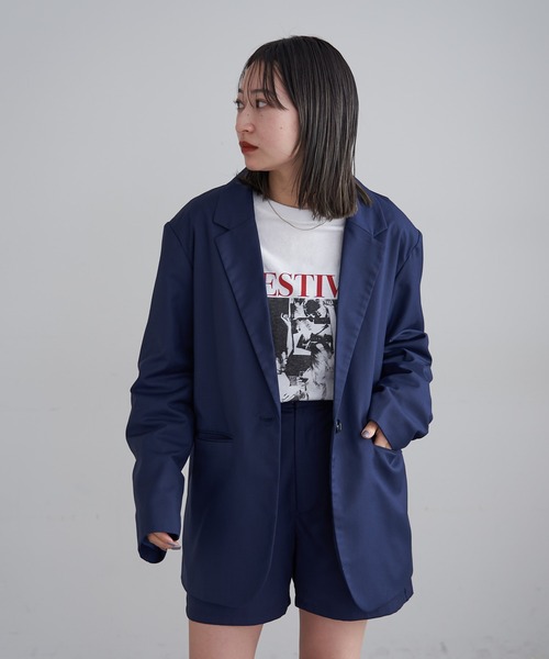 mline（エムライン）の「[mline]テーラードジャケット（テーラードジャケット・レディース・ネイビー/ベージュ・FREE）」の18枚目の写真