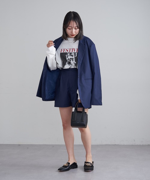 mline（エムライン）の「[mline]テーラードジャケット（テーラードジャケット・レディース・ネイビー/ベージュ・FREE）」の16枚目の写真