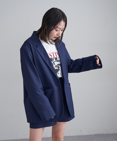 mline（エムライン）の「[mline]テーラードジャケット（テーラードジャケット・レディース・ネイビー/ベージュ・FREE）」の22枚目の写真