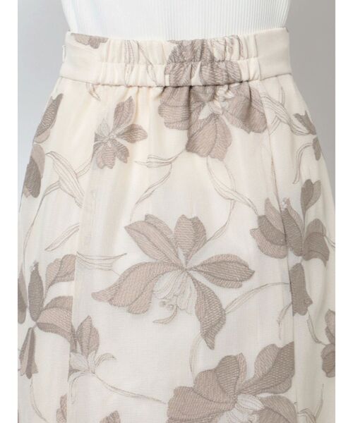 LAGUNAMOON(ラグナムーン)の「メッシュエンブロイダリーフラワースカート(スカート・レディース・ブラック/ベージュ・SMALL/MEDIUM)」の7枚目の写真