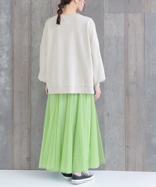 osharewalker（オシャレウォーカー）の「【廃盤】『オリジナルカレッジロゴスウェット』（スウェット・レディース・杢グレー/オートミール/ネイビー・FREE）」の20枚目の写真