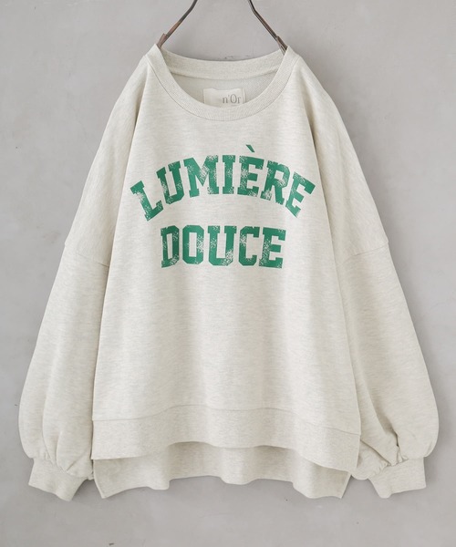 osharewalker（オシャレウォーカー）の「【廃盤】『オリジナルカレッジロゴスウェット』（スウェット・レディース・杢グレー/オートミール/ネイビー・FREE）」の22枚目の写真