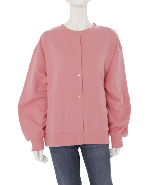 Ungrid（アングリッド）の「【WEB限定】ルーズスウェットカーディガン（カーディガン/ボレロ・レディース・オレンジ/グリーン/ピンク/ライトグレー/ブラック/アイボリー・FREE）」の17枚目の写真