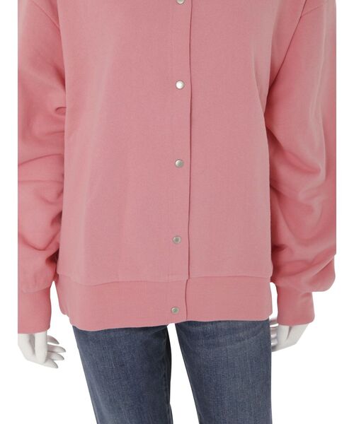 Ungrid（アングリッド）の「【WEB限定】ルーズスウェットカーディガン（カーディガン/ボレロ・レディース・オレンジ/グリーン/ピンク/ライトグレー/ブラック/アイボリー・FREE）」の21枚目の写真