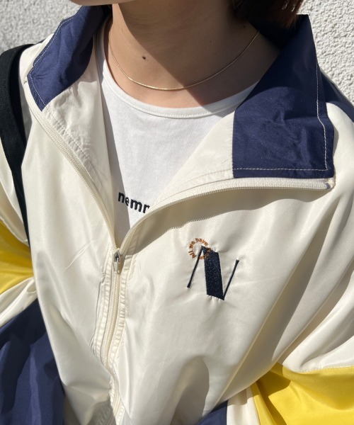 nemne store(ネンネストア)の「【低身長用サイズあり】配色ジップアップナイロンブルゾン(ブルゾン・レディース・ブルー/アイボリー/ネイビー・SMALL/MEDIUM)」の21枚目の写真