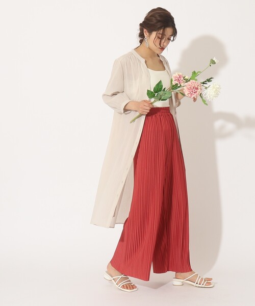 SHOO・LA・RUE（シューラルー）の「◆【プチプラ/高見え】レイヤードでこなれ見え ロングシャツ（シャツ/ブラウス・レディース・ピンク系/ブラック/ブルー/ナチュラル・02/03/04）」の13枚目の写真