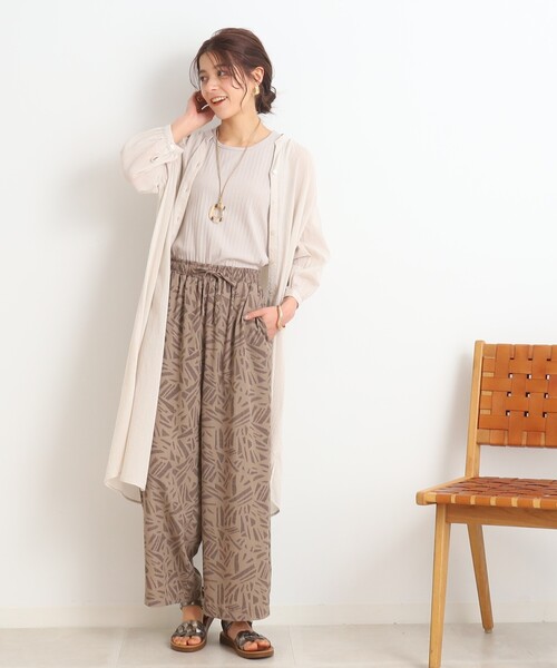 SHOO・LA・RUE（シューラルー）の「◆【プチプラ/高見え】レイヤードでこなれ見え ロングシャツ（シャツ/ブラウス・レディース・ピンク系/ブラック/ブルー/ナチュラル・02/03/04）」の20枚目の写真