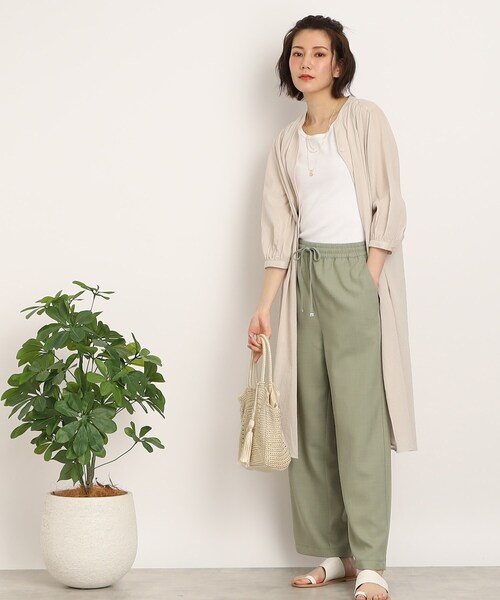 SHOO・LA・RUE（シューラルー）の「◆【プチプラ/高見え】レイヤードでこなれ見え ロングシャツ（シャツ/ブラウス・レディース・ピンク系/ブラック/ブルー/ナチュラル・02/03/04）」の21枚目の写真