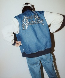 DENIM VARSITY JACKET