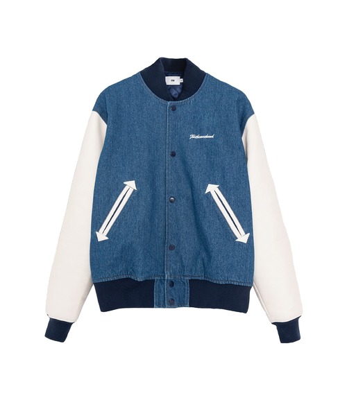 FTW（エフティダブリュー）の「DENIM VARSITY JACKET（スタジャン・メンズ・ブラック/ライトブルー・MEDIUM/LARGE）」の20枚目の写真