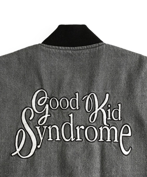 FTW（エフティダブリュー）の「DENIM VARSITY JACKET（スタジャン・メンズ・ブラック/ライトブルー・MEDIUM/LARGE）」の5枚目の写真