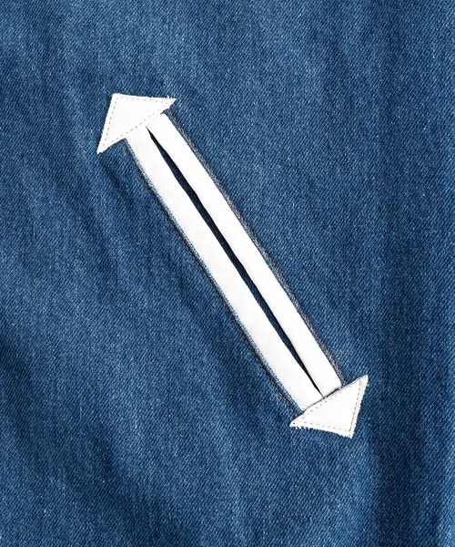 FTW（エフティダブリュー）の「DENIM VARSITY JACKET（スタジャン・メンズ・ブラック/ライトブルー・MEDIUM/LARGE）」の10枚目の写真