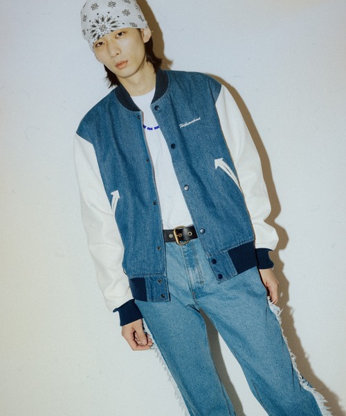 セール】DENIM VARSITY JACKET（スタジャン）｜FTW（エフティ
