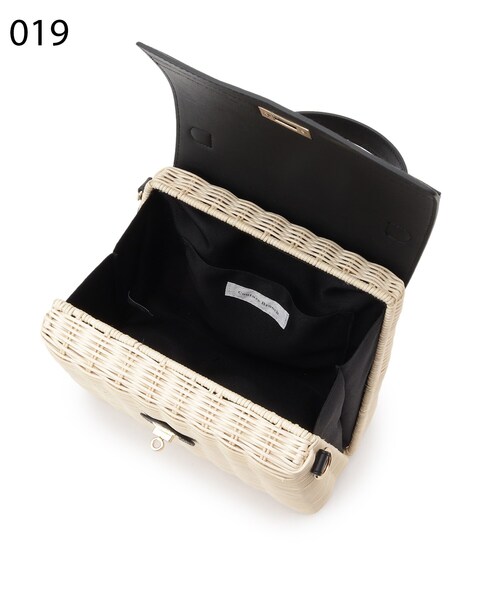 couture brooch（クチュールブローチ）の「◆ラタンフラップバッグ（ショルダーバッグ・レディース・ライトグレー/ブラック・00）」の15枚目の写真