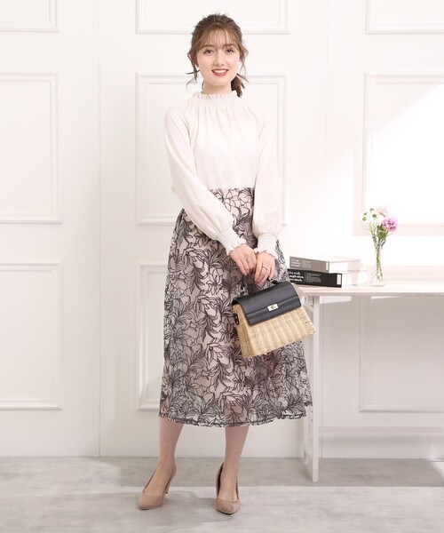 couture brooch（クチュールブローチ）の「◆ラタンフラップバッグ（ショルダーバッグ・レディース・ライトグレー/ブラック・00）」の14枚目の写真