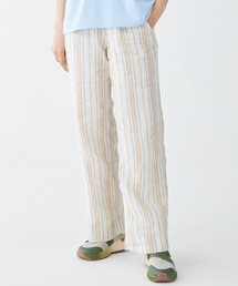 L.L.Bean（エルエルビーン）の「プレミアム・ウォッシャブル・リネン・プル・オン・パンツ、ストライプ ジャパン・フィット（その他パンツ）」