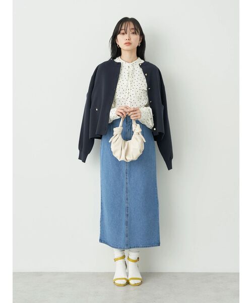 earth music&ecology（アースミュージックアンドエコロジー）の「ミラノリブカーディガン（カーディガン/ボレロ・レディース・オフホワイト/ネイビー/ベージュ/ミント・FREE）」の17枚目の写真