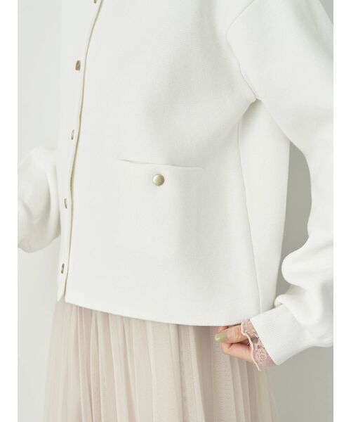 earth music&ecology（アースミュージックアンドエコロジー）の「ミラノリブカーディガン（カーディガン/ボレロ・レディース・オフホワイト/ネイビー/ベージュ/ミント・FREE）」の8枚目の写真