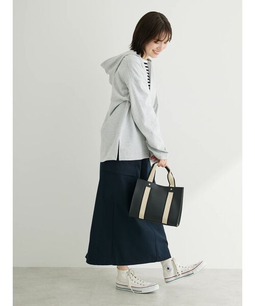 Green　Parks（グリーンパークス）の「・Double　Flags　10ozスキッパーフーディ（Tシャツ/カットソー・レディース・グリーン/モカ/サックスブルー/杢グレー・FREE）」の8枚目の写真