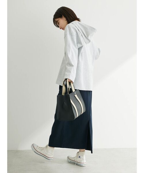 Green　Parks（グリーンパークス）の「・Double　Flags　10ozスキッパーフーディ（Tシャツ/カットソー・レディース・グリーン/モカ/サックスブルー/杢グレー・FREE）」の9枚目の写真