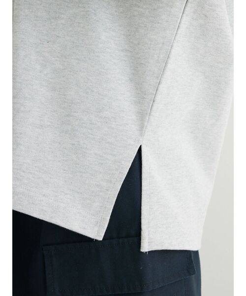 Green　Parks（グリーンパークス）の「・Double　Flags　10ozスキッパーフーディ（Tシャツ/カットソー・レディース・グリーン/モカ/サックスブルー/杢グレー・FREE）」の14枚目の写真