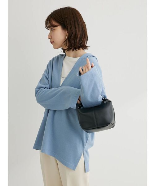 Green　Parks（グリーンパークス）の「・Double　Flags　10ozスキッパーフーディ（Tシャツ/カットソー・レディース・グリーン/モカ/サックスブルー/杢グレー・FREE）」の18枚目の写真