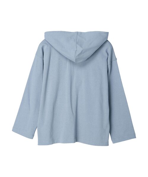 Green　Parks（グリーンパークス）の「・Double　Flags　10ozスキッパーフーディ（Tシャツ/カットソー・レディース・グリーン/モカ/サックスブルー/杢グレー・FREE）」の21枚目の写真