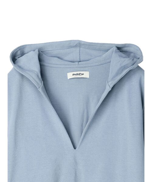 Green　Parks（グリーンパークス）の「・Double　Flags　10ozスキッパーフーディ（Tシャツ/カットソー・レディース・グリーン/モカ/サックスブルー/杢グレー・FREE）」の22枚目の写真